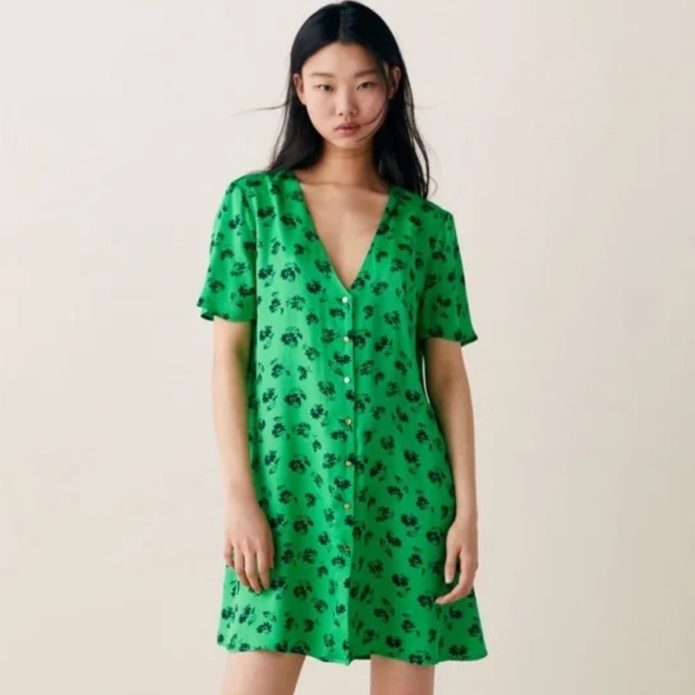 Zara Women’s Floral Summer Tank Top Dress Medium M